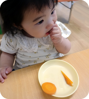 離乳食期より、食べる力を育むの写真